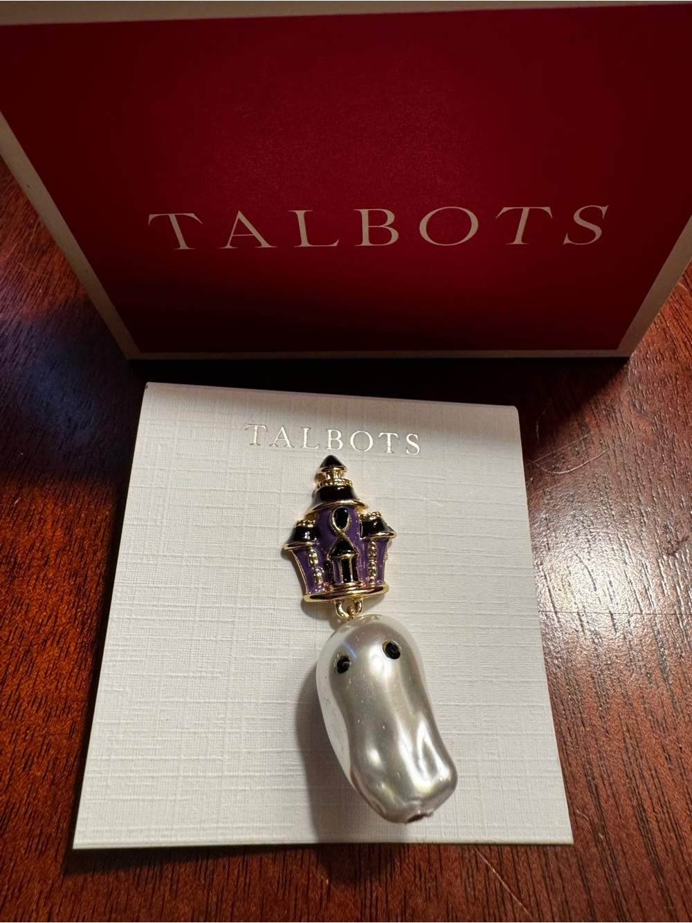 NEW! Talbots Friendly Ghost Pin - Picture 2 of 3
